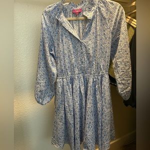JCrew Liberty dress. Size Small. Blue and white floral